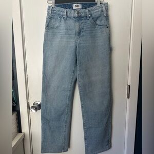 PAIGE Light Wash Straight-Leg Carpenter Style Jeans Women’s Size 27